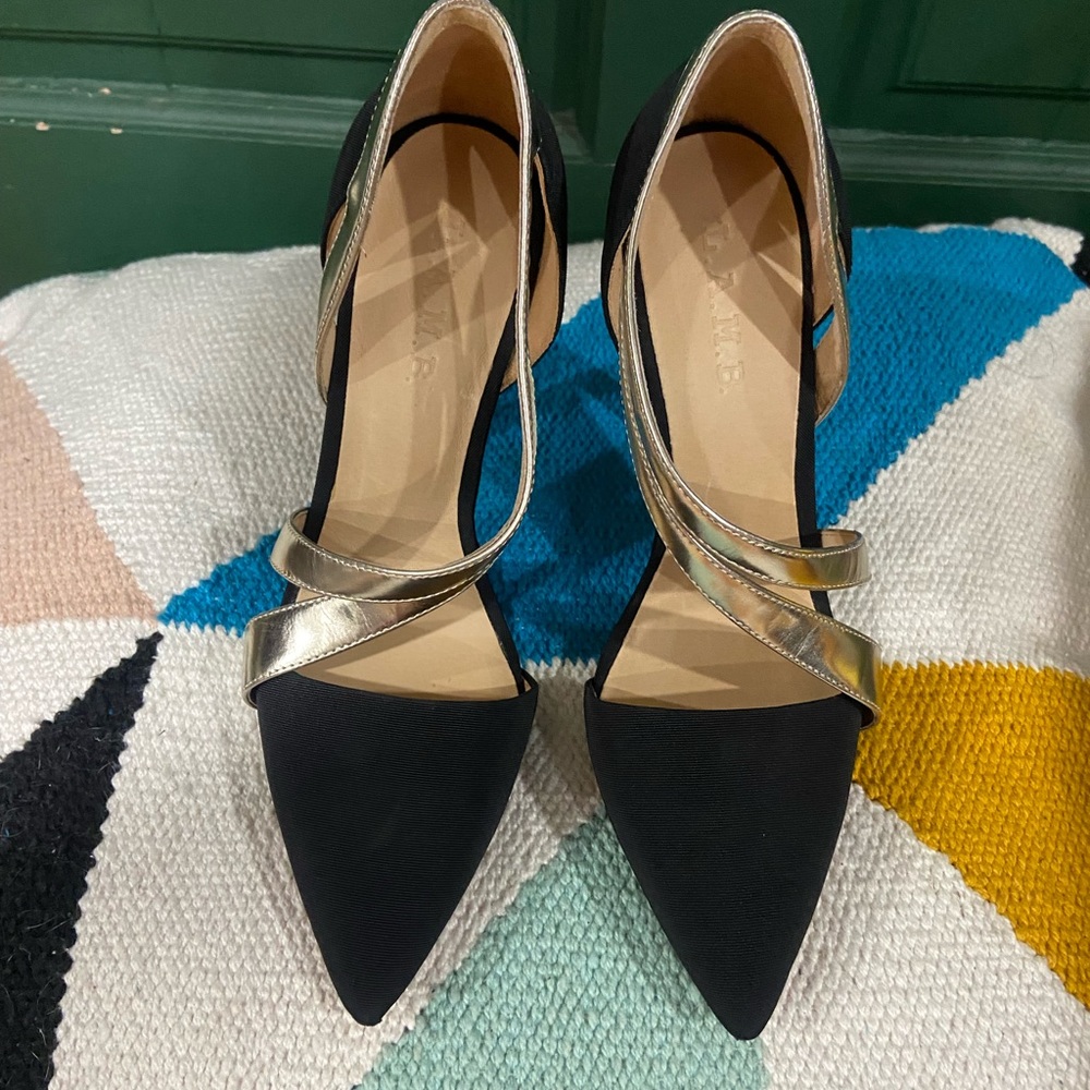 L.A.M.B Black Heels